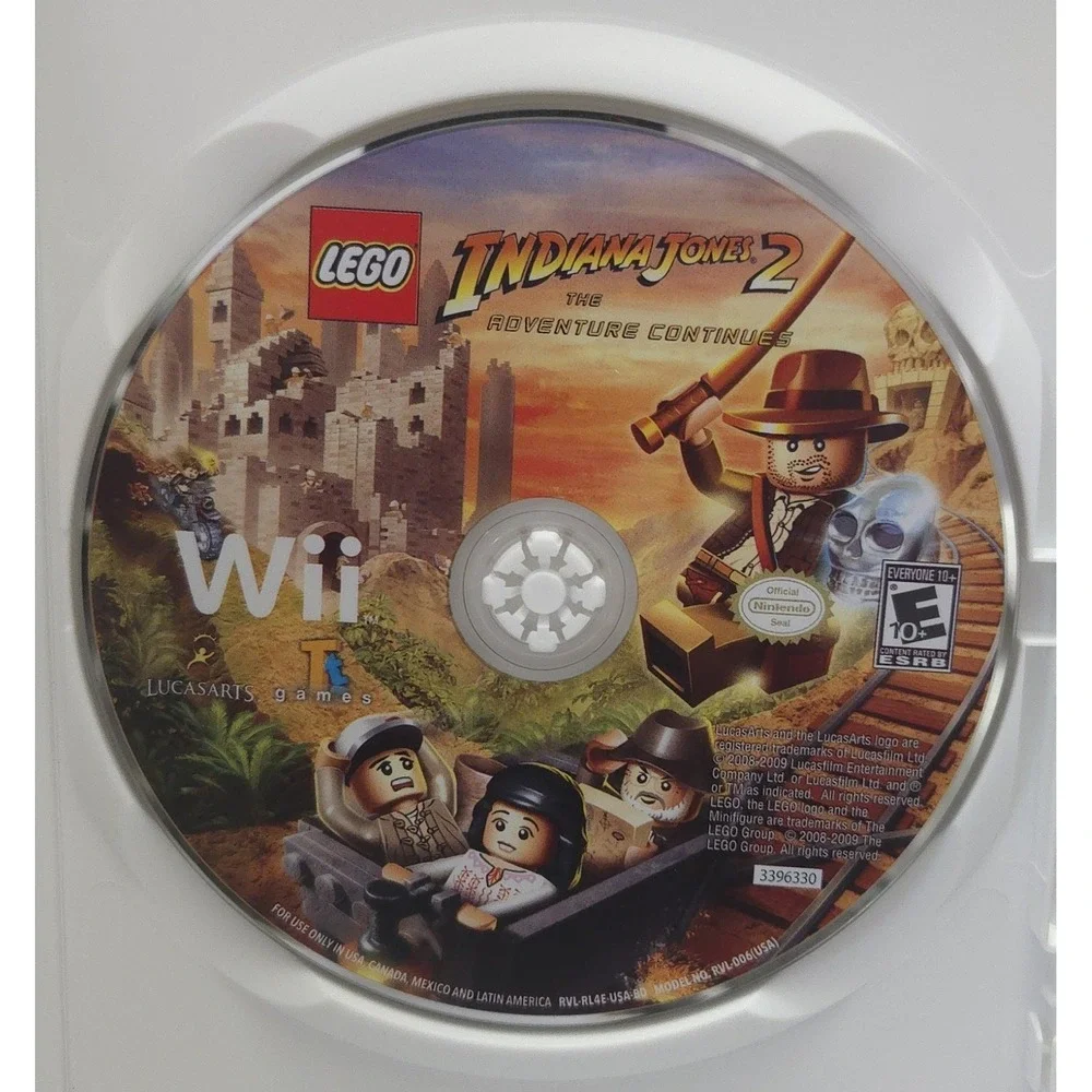 LEGO Indiana Jones Original Adventures & Adventure Continues Bundle Nintendo Wii